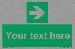 Custom Arrow Right Sign